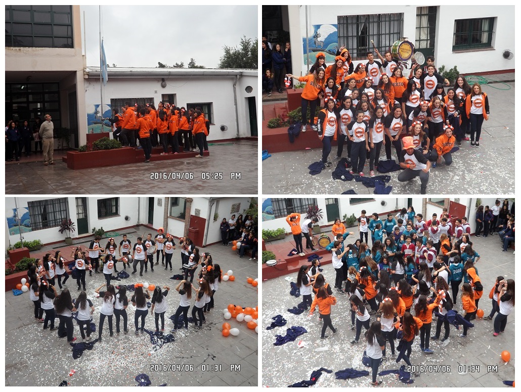 Presentación de remera y buzo sexto C Presentación de remera y buzo sexto C